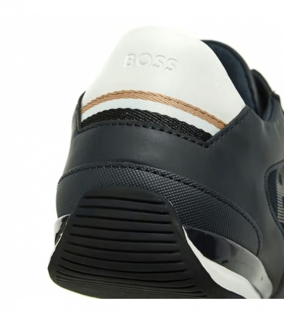BOSS Saturno Slon Navy Trainers
