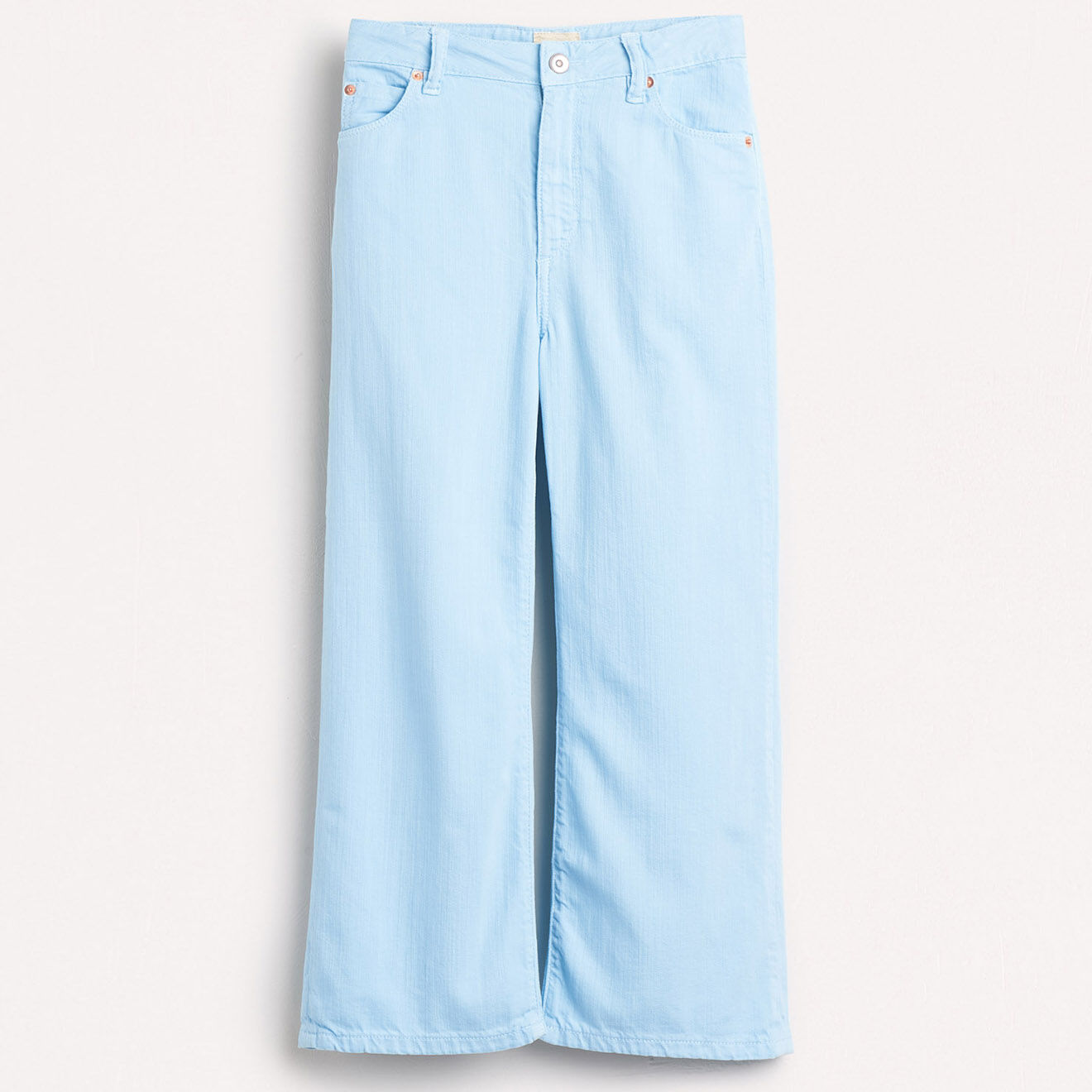 Bellerose Jean bootcut 100% Coton bio Popies bleu turquoise