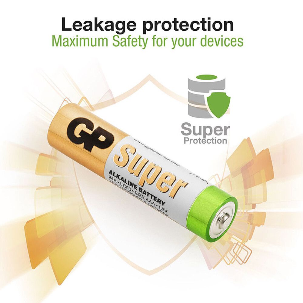 BATTERI GP BATTERIES SUPER ALKALINE AAA/LR3 12STK