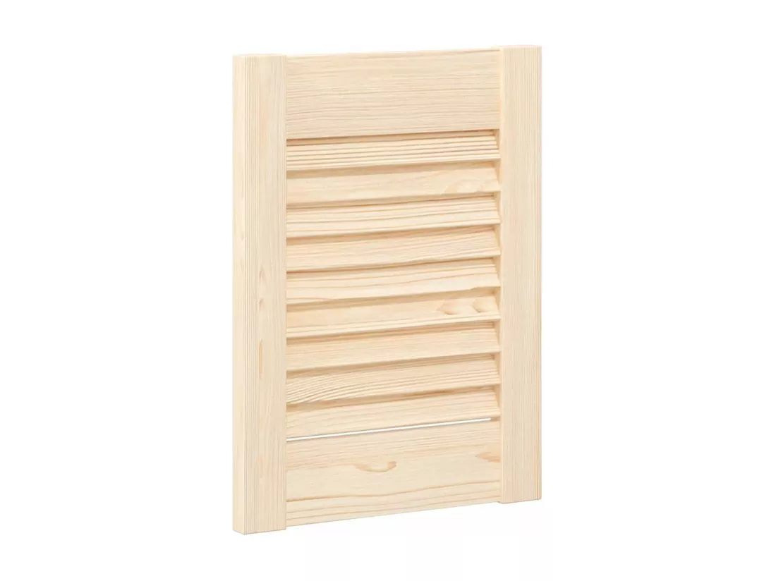 Portes d'armoire à persiennes 2 pcs 39,5x29,5 cm pin massif