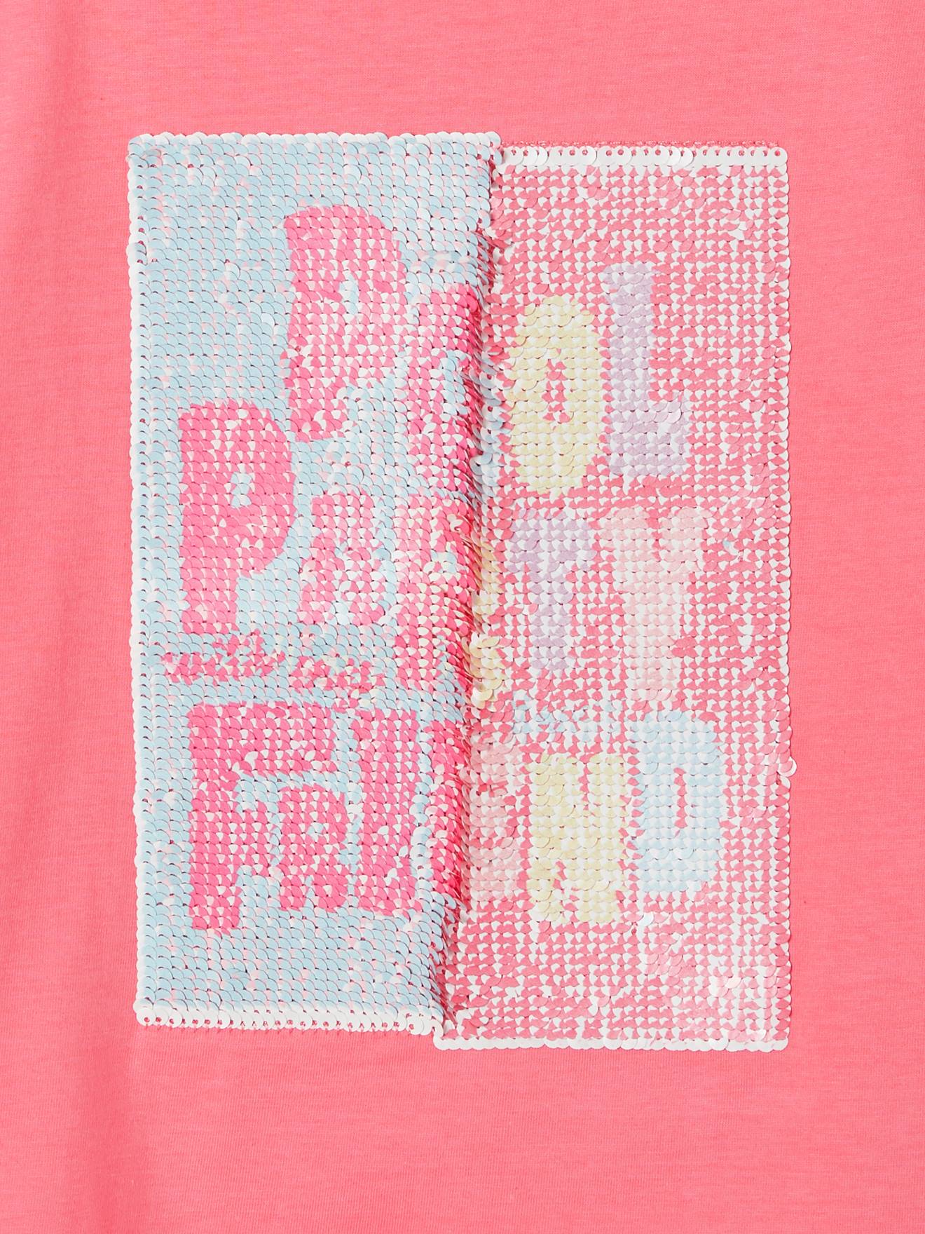 Camiseta reversível de lantejoulas 