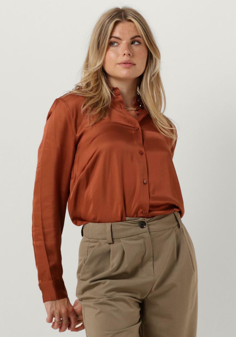 MODSTR\u00D6M bruine modstr&ouml;m blouse beatemd shirt