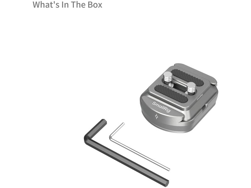 Smallrig HawkLock H38 Arca-Swiss Schnellwechselplatte Eine HawkLock-Grundplatte im Arca-Stil und eine Schnellwechsel-Kameramontageplatte