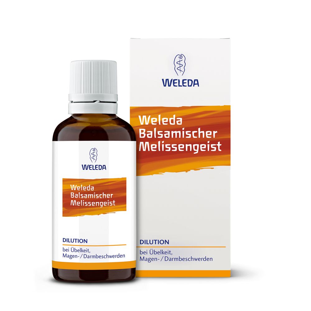 Weleda Balsamischer Melissengeist - hilft bei Kreislaufproblemen, Übelkeit, Erbrechen, Bauchschmerzen & Zahnschmerzen