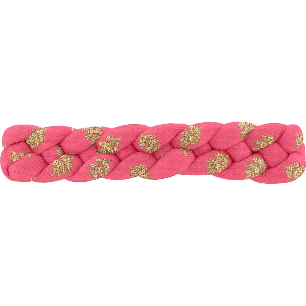 Barrette Cheveux Tressée Feuillage Or Rose