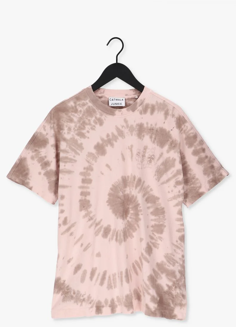 CATWALK JUNKIE witte catwalk junkie t-shirt ts good mood club tie dye