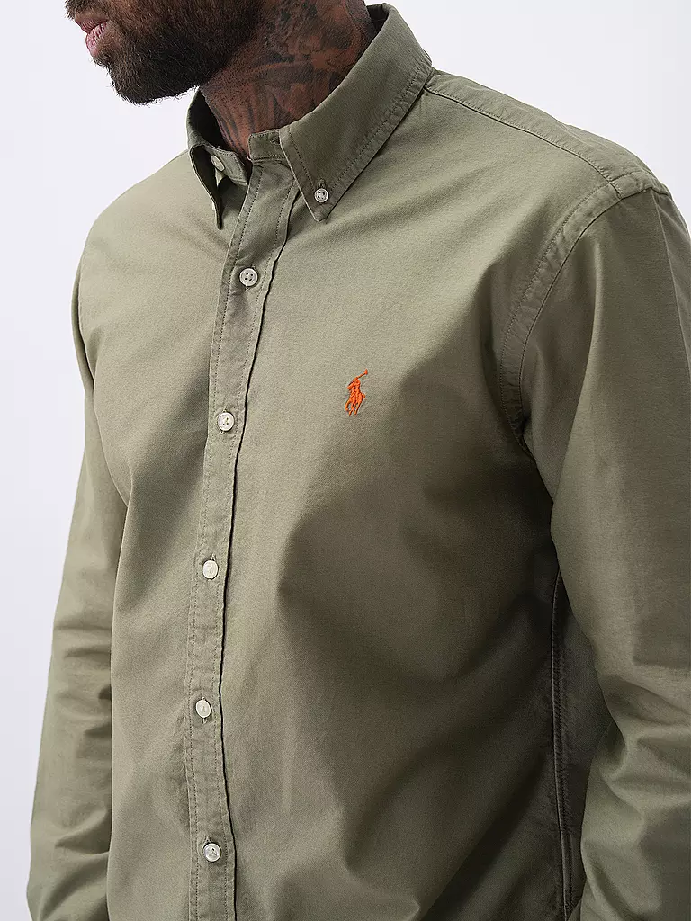 POLO RALPH LAUREN Hemd Custom Fit grün
