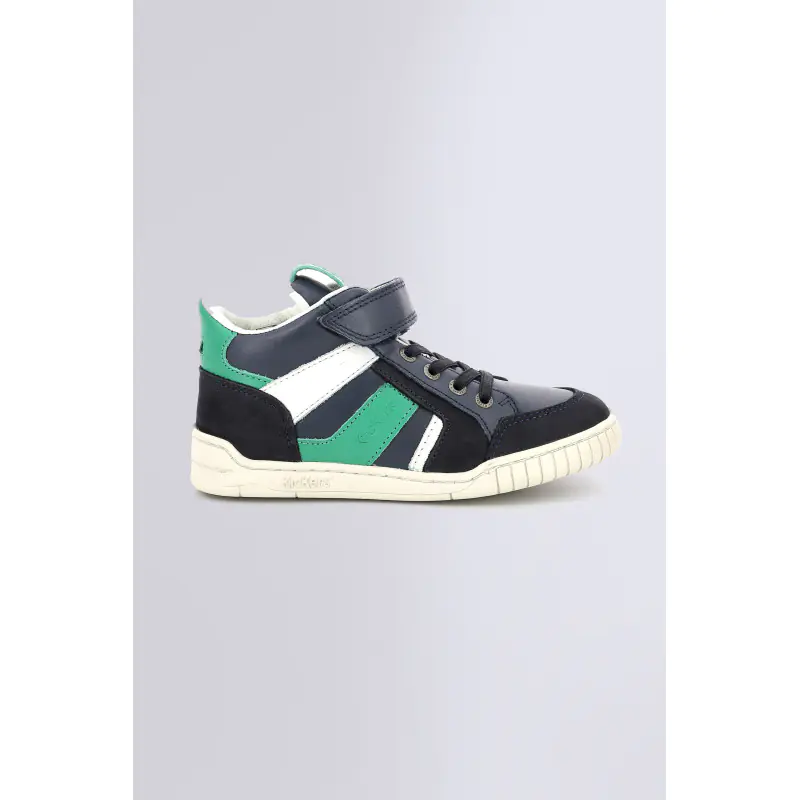 WINCKY CDT MARINE VERT BLEU (28-38) SNEAKERS HAUTES Cuir  Garçon