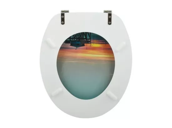 Abattant wc MDF SUNSET - Charnières Inox MSV