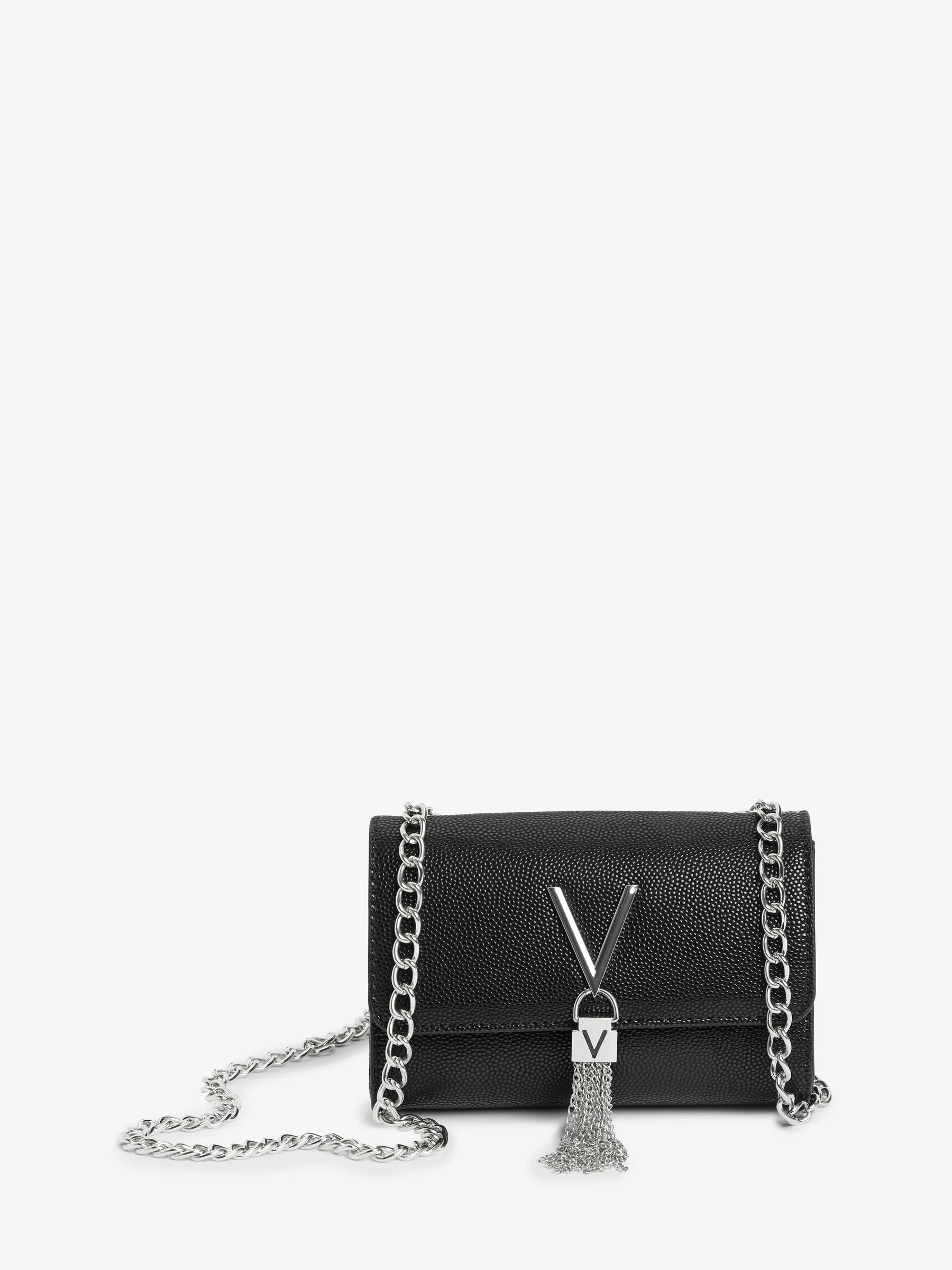 Zwart - Valentino Bags - Divina - Crossbodytas met kwastjes