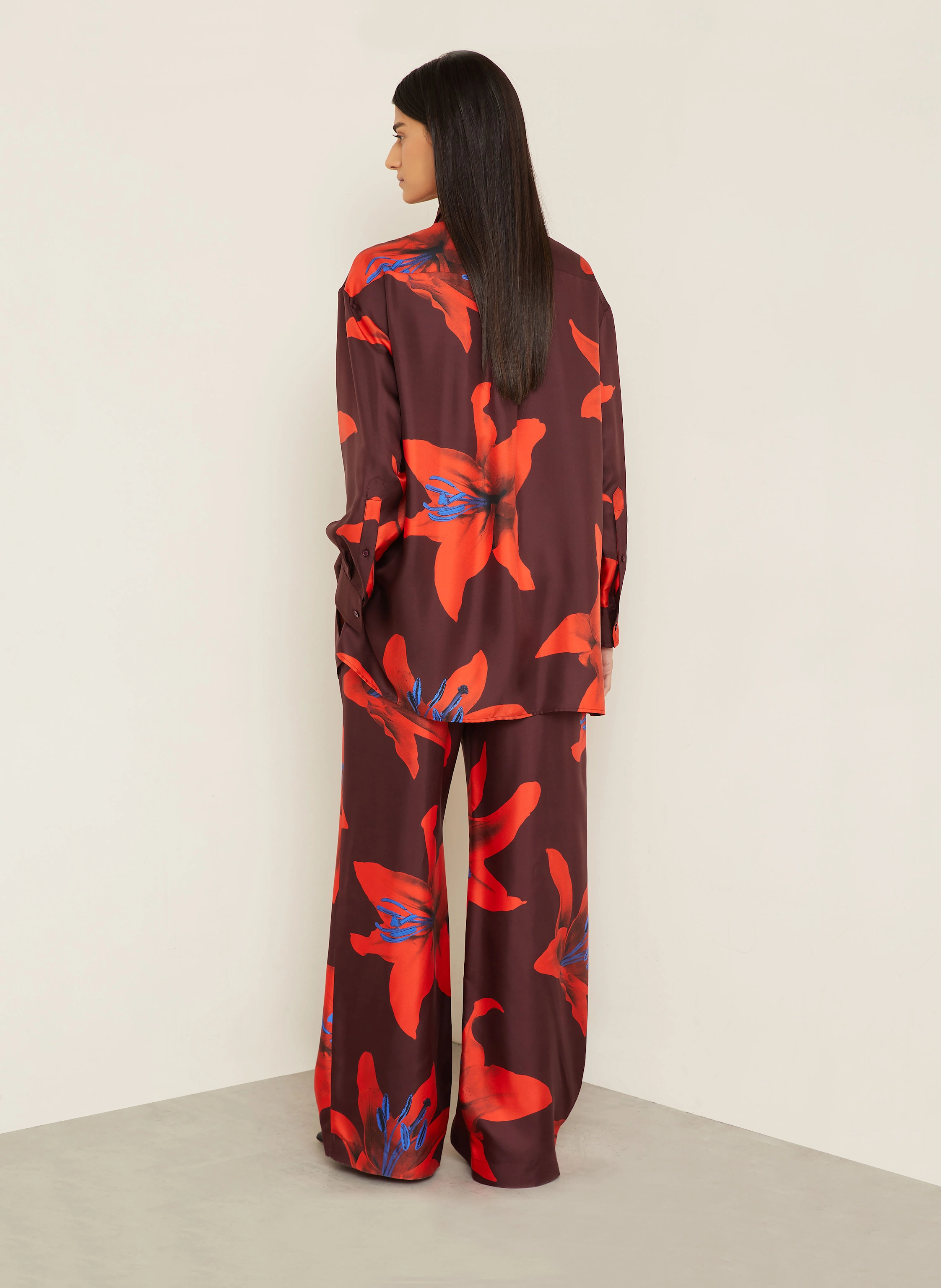Alexander McQUEEN Marlenehose aus Seide