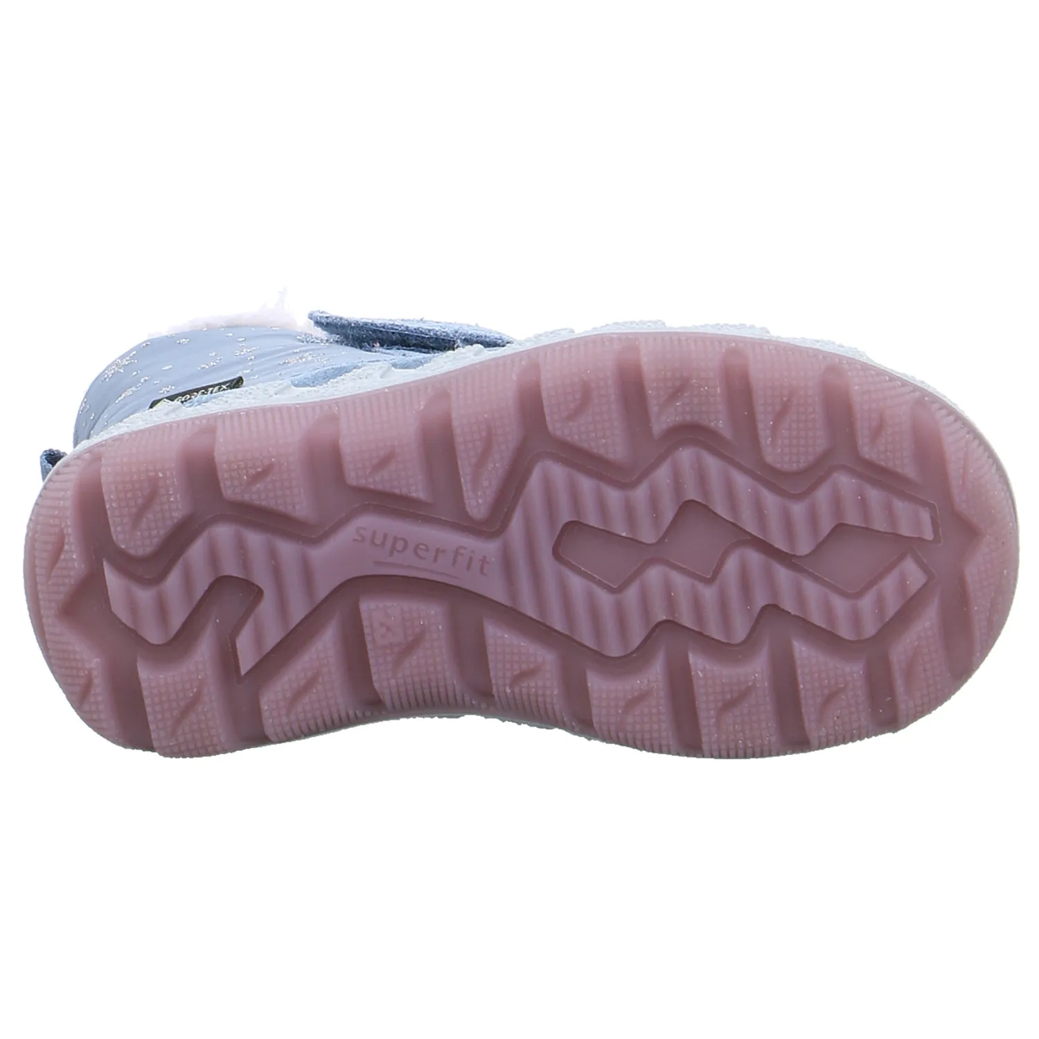 SUPERFIT Kleinkinder-Snowboot  Membran Blau Textil  Baby Winterstiefel Mädchen