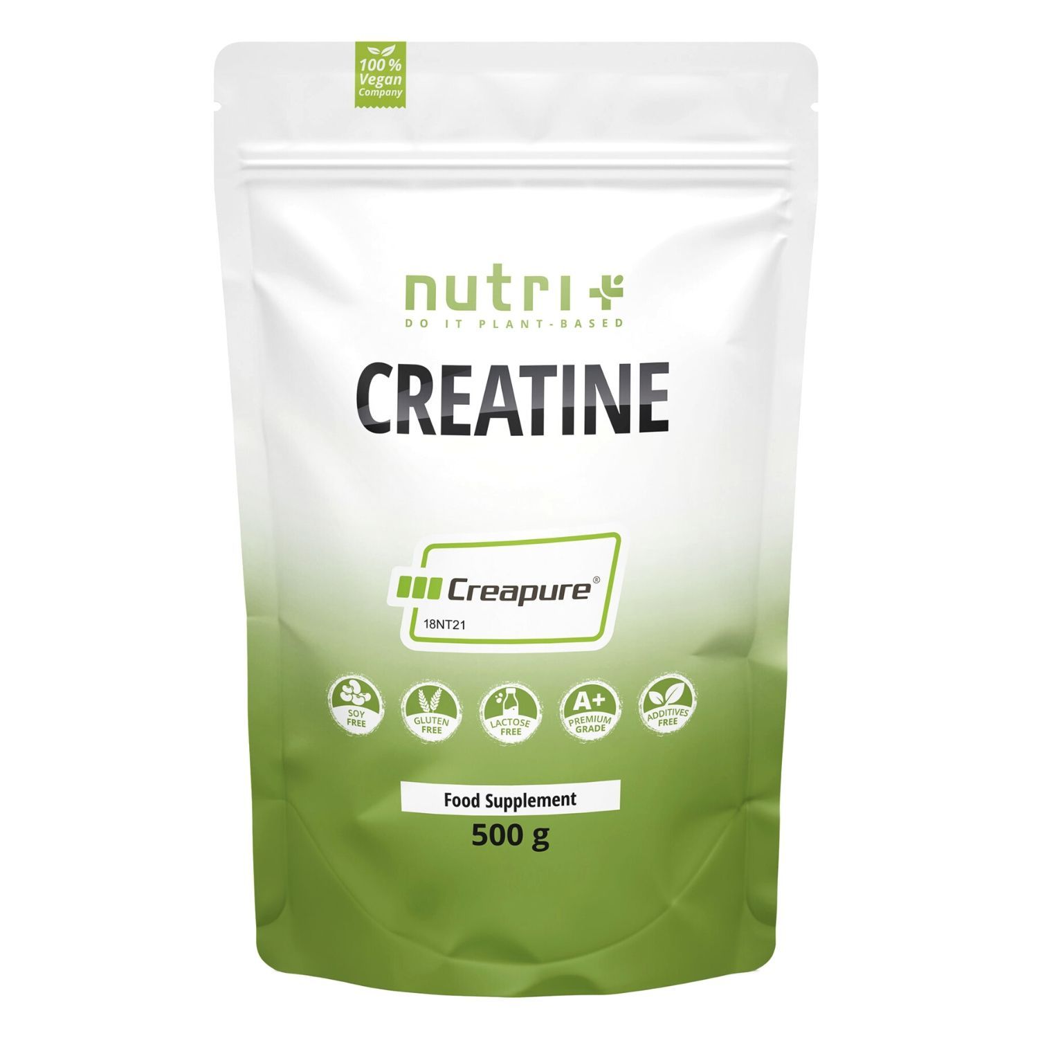 Nutri+ Creatin Monohydrat Creapure® 500g Pulver