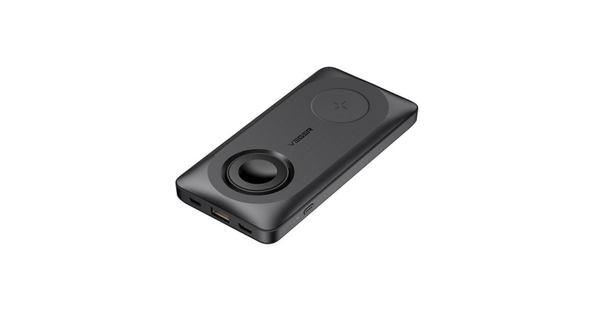 VEGERMagMulti powerbank 10.000mAh  (Zwart, MagSafe- en Qi)