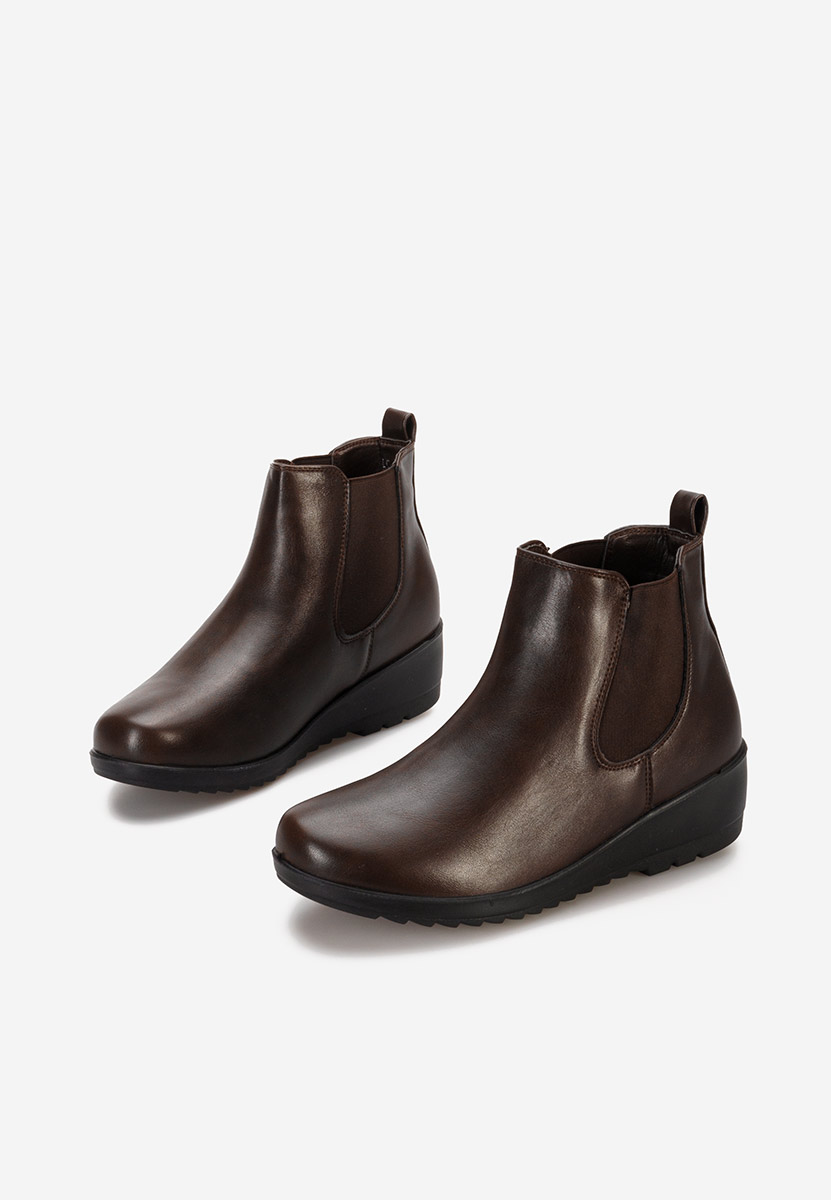 Bottines compensées bruns Eluisa