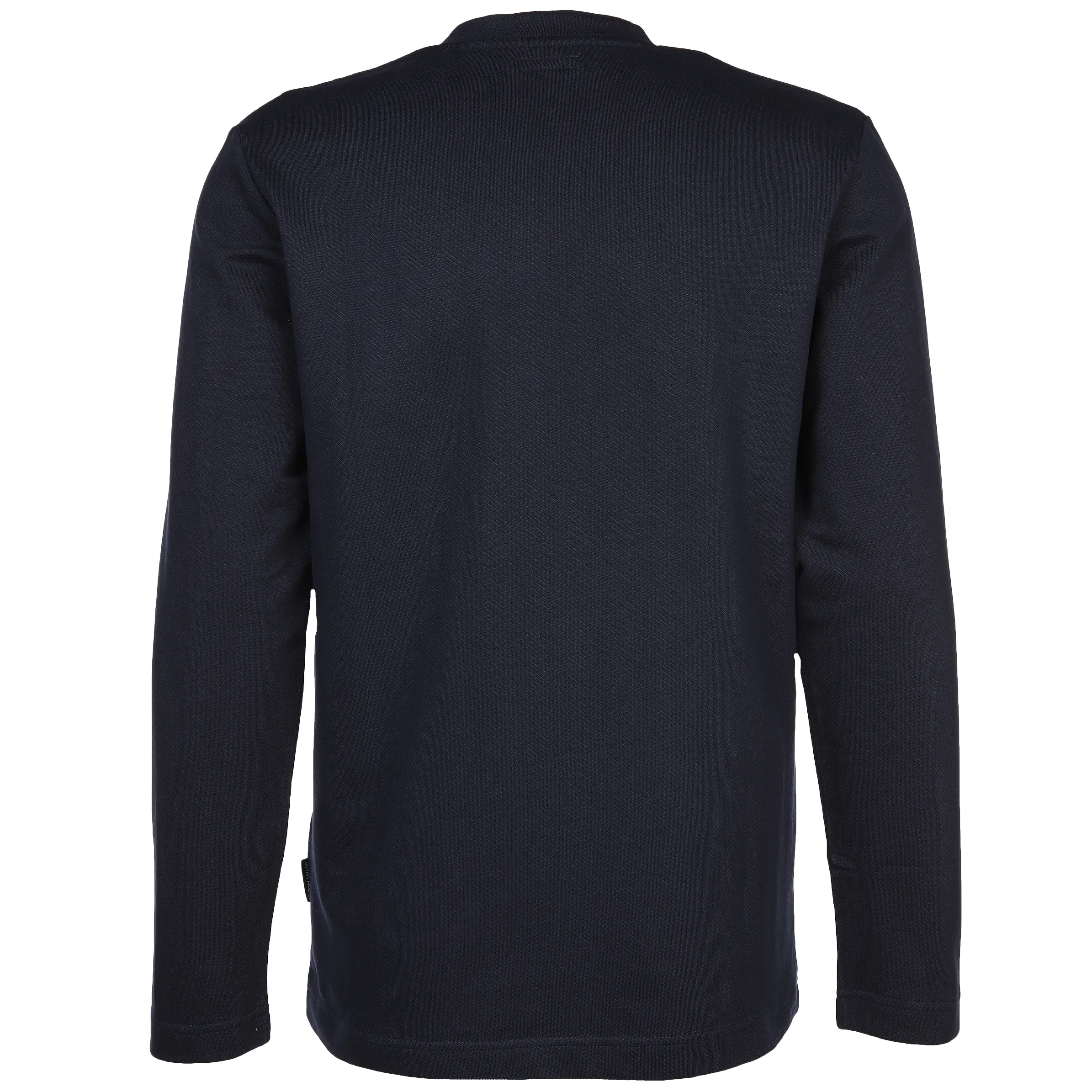 Herren Strukturshirt mit Serafinoausschnitt