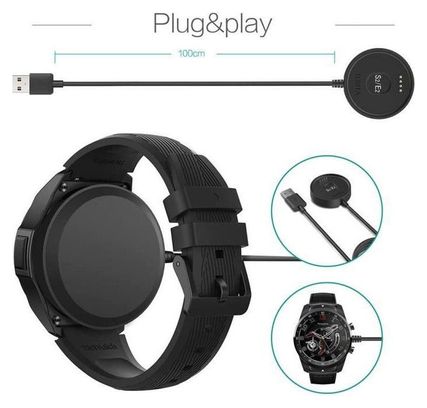 Chargeur USB pour Ticwatch E2 S2 - Câble de Charge USB 100cm
