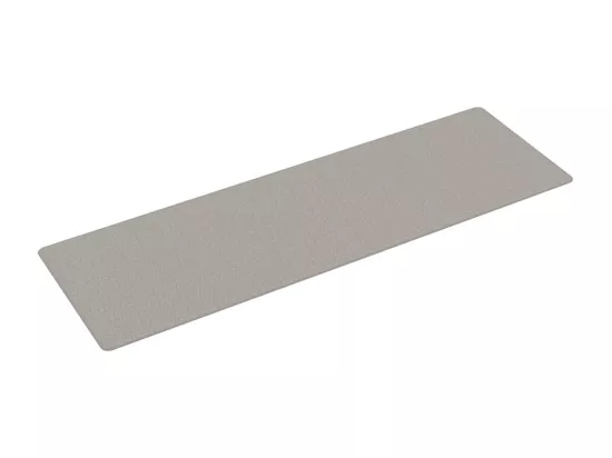 Tapis de couloir aspect sisal taupe 80x250 cm