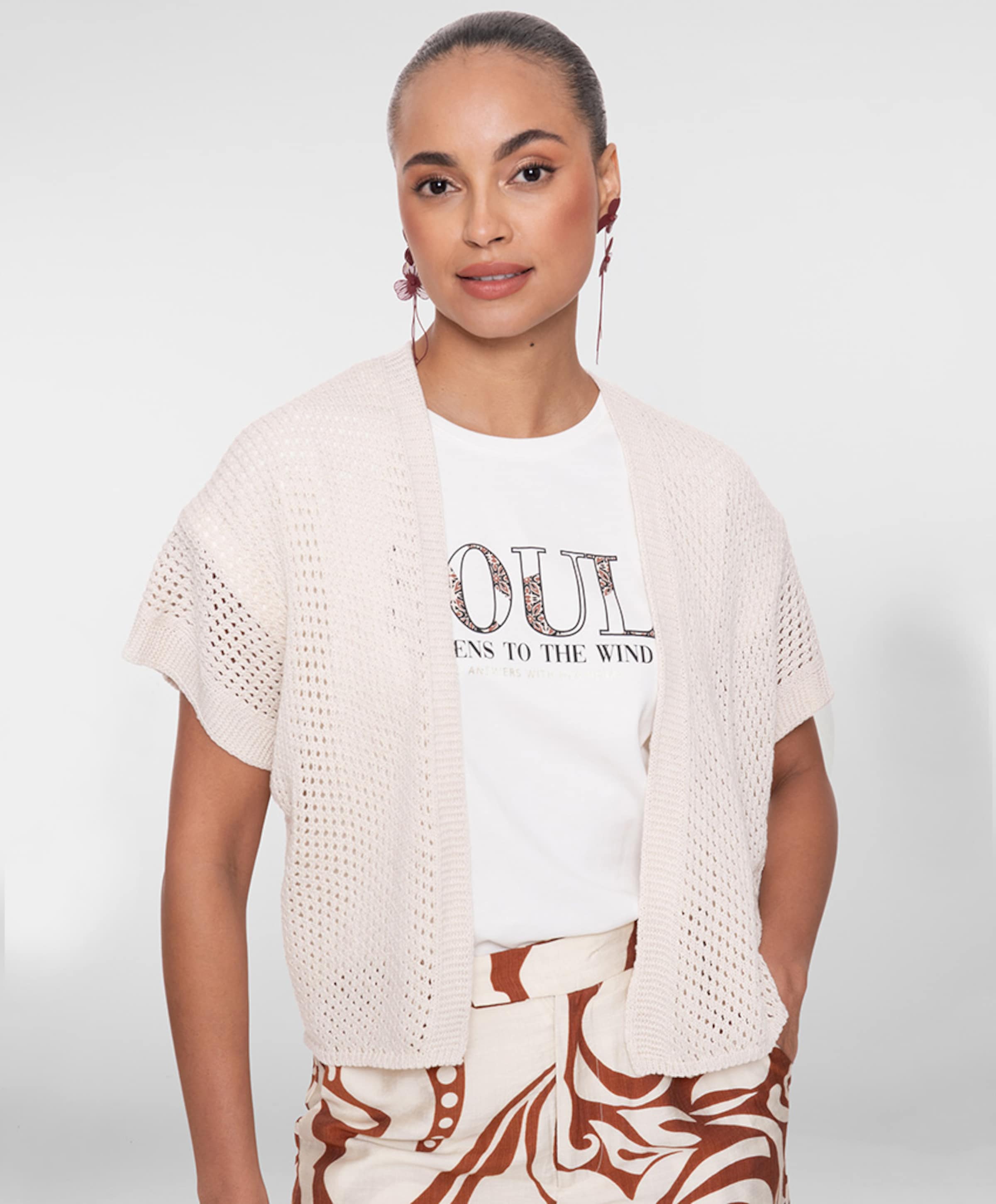 Geisha Dames vest ecru