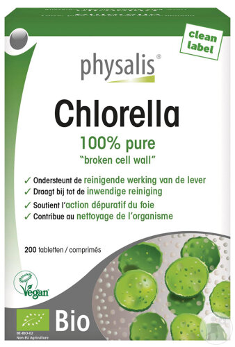 Physalis Chlorella Epuration Du Foie Bio Et Végan 200 Comprimés