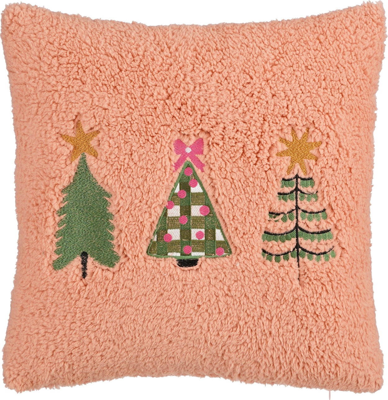 In the Mood sierkussen kerstboom roze 45 x 45 cm