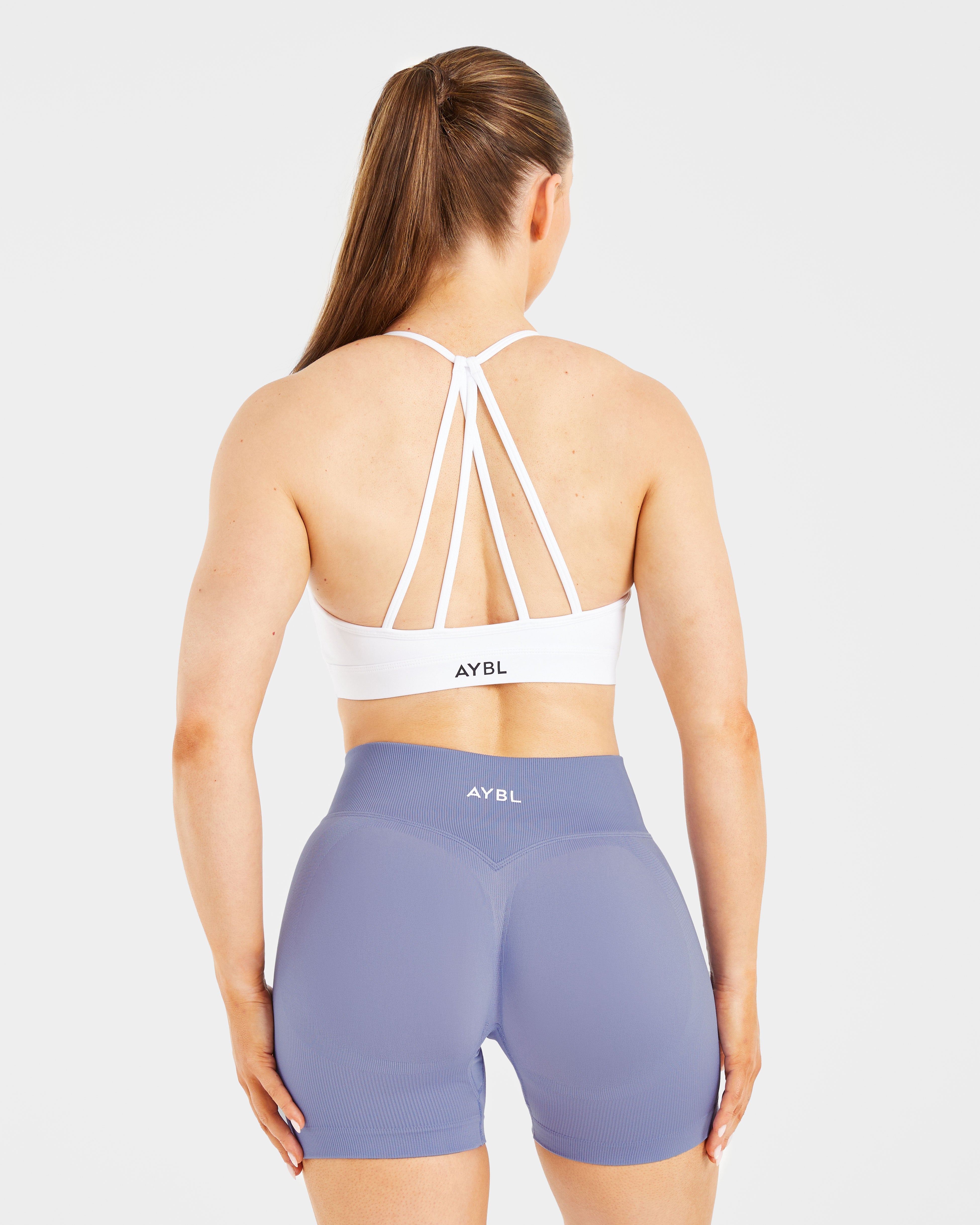 Essential V Neck Strappy Sports Bra