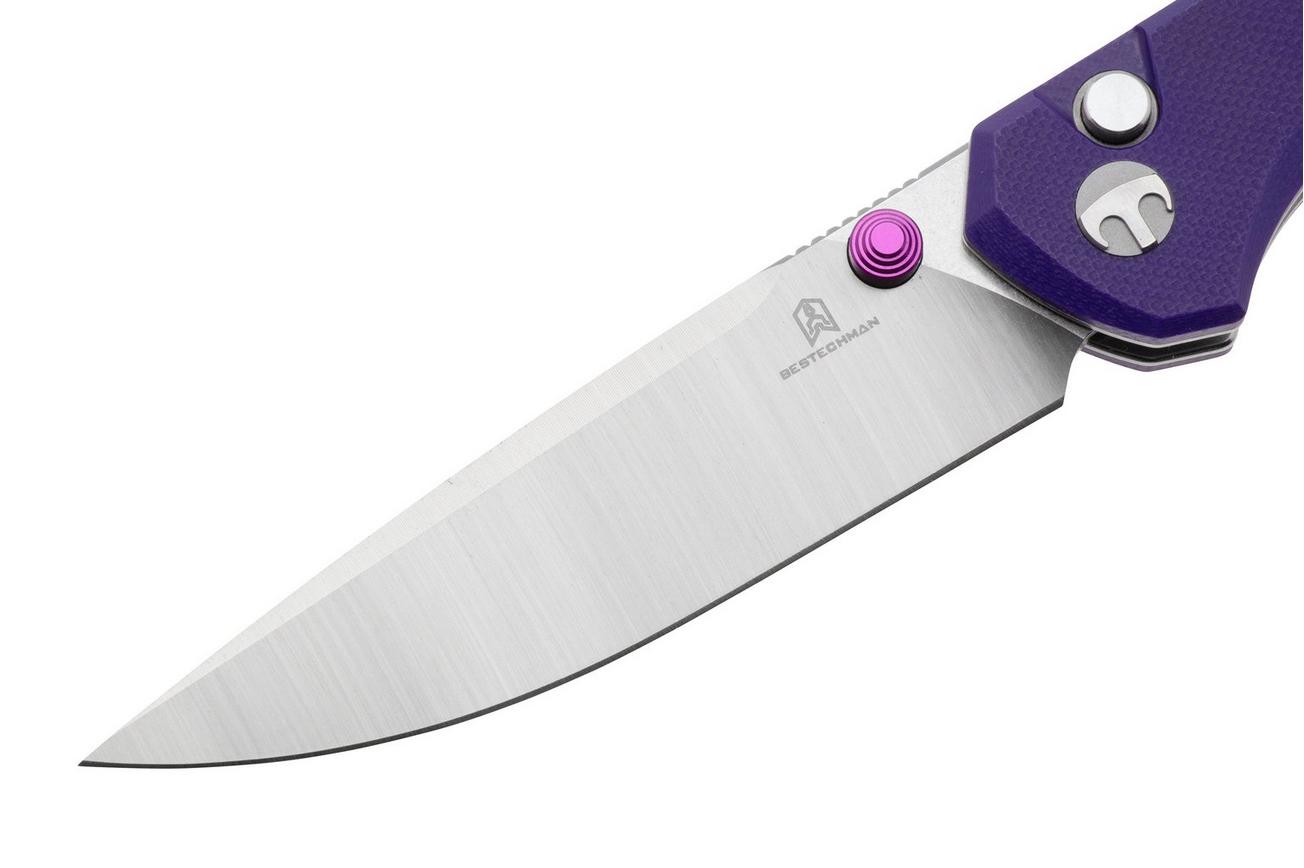Bestechman Velix BMK07C 14C28N, Purple G10 zakmes, Ostap Hel design