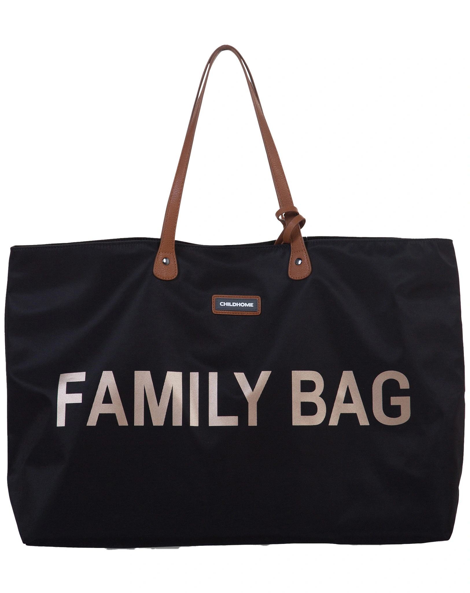 Wickeltasche FAMILY BAG (55x18x40) in schwarz/gold
