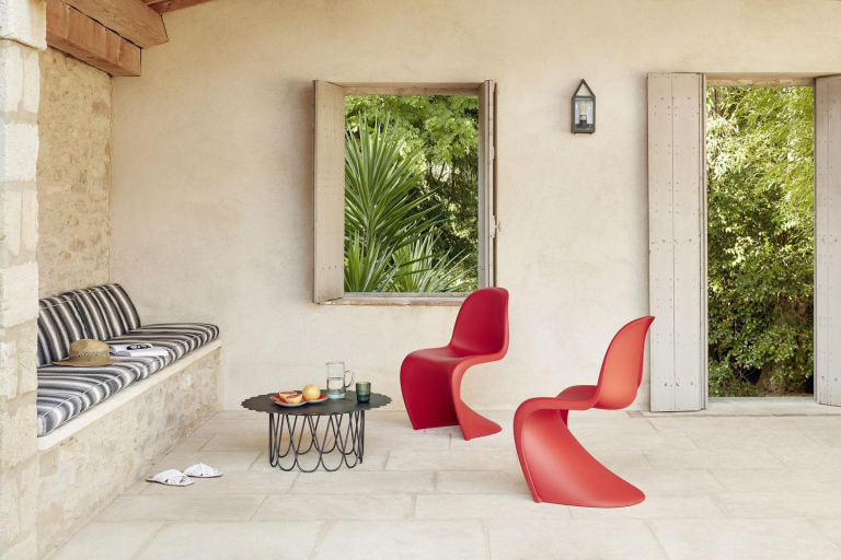 Vitra Panton chair stoel (nieuwe zithoogte) Wit