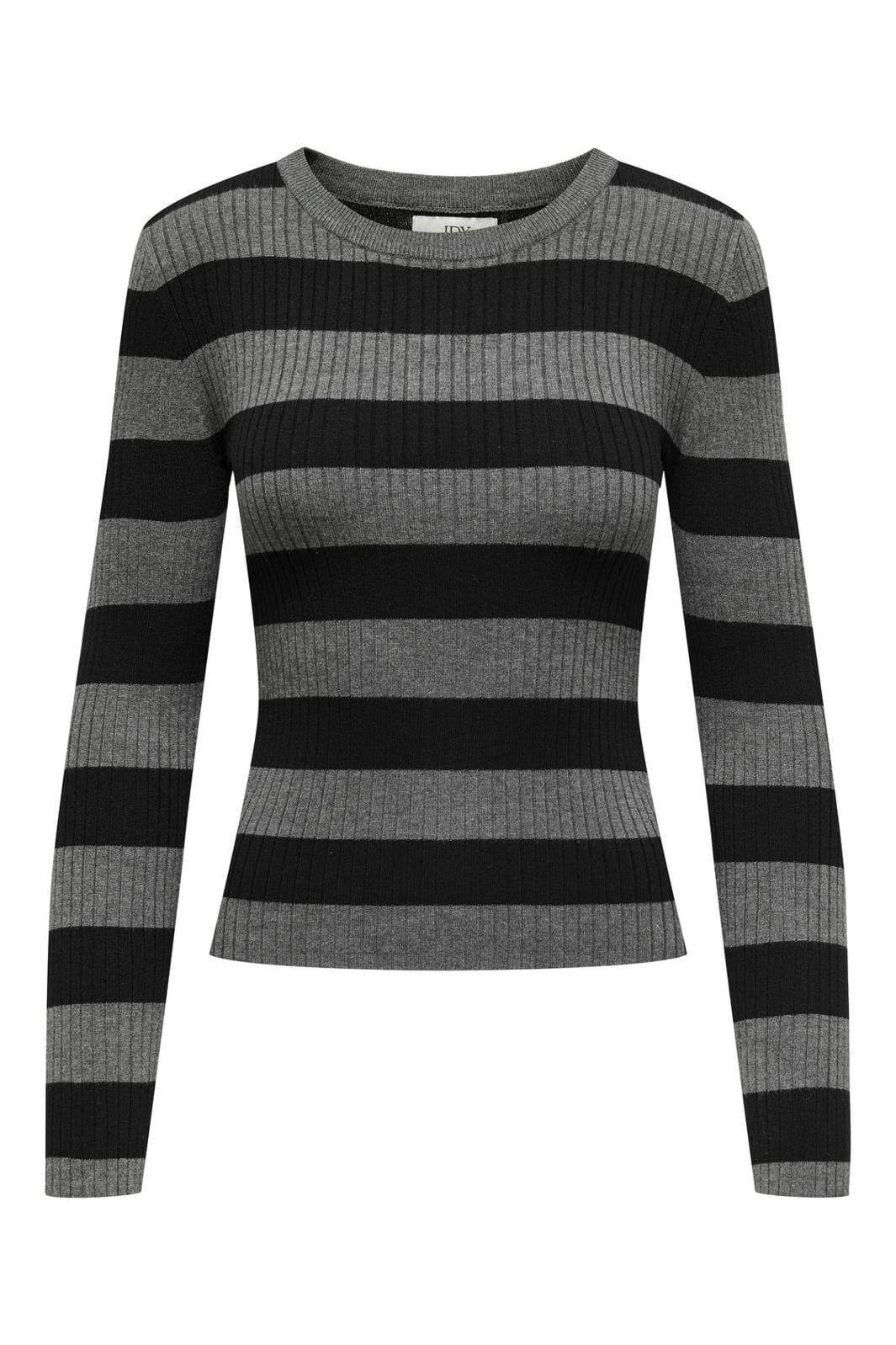 JDY JDYplum L/S O-Neck Pullover Knt 4622691 dark grey melange black