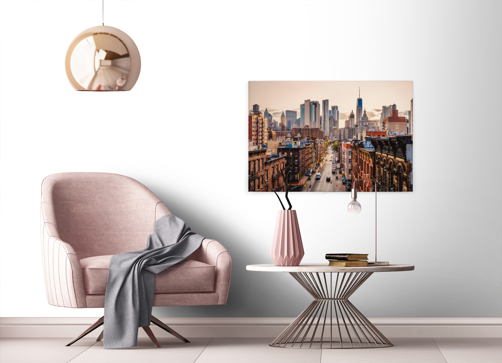 Leinwandbild NEW YORK - braun - 90x60 cm