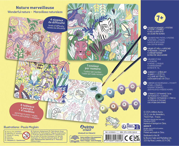 Auzou Auzou - Mal efter nummer - Den vilde natur