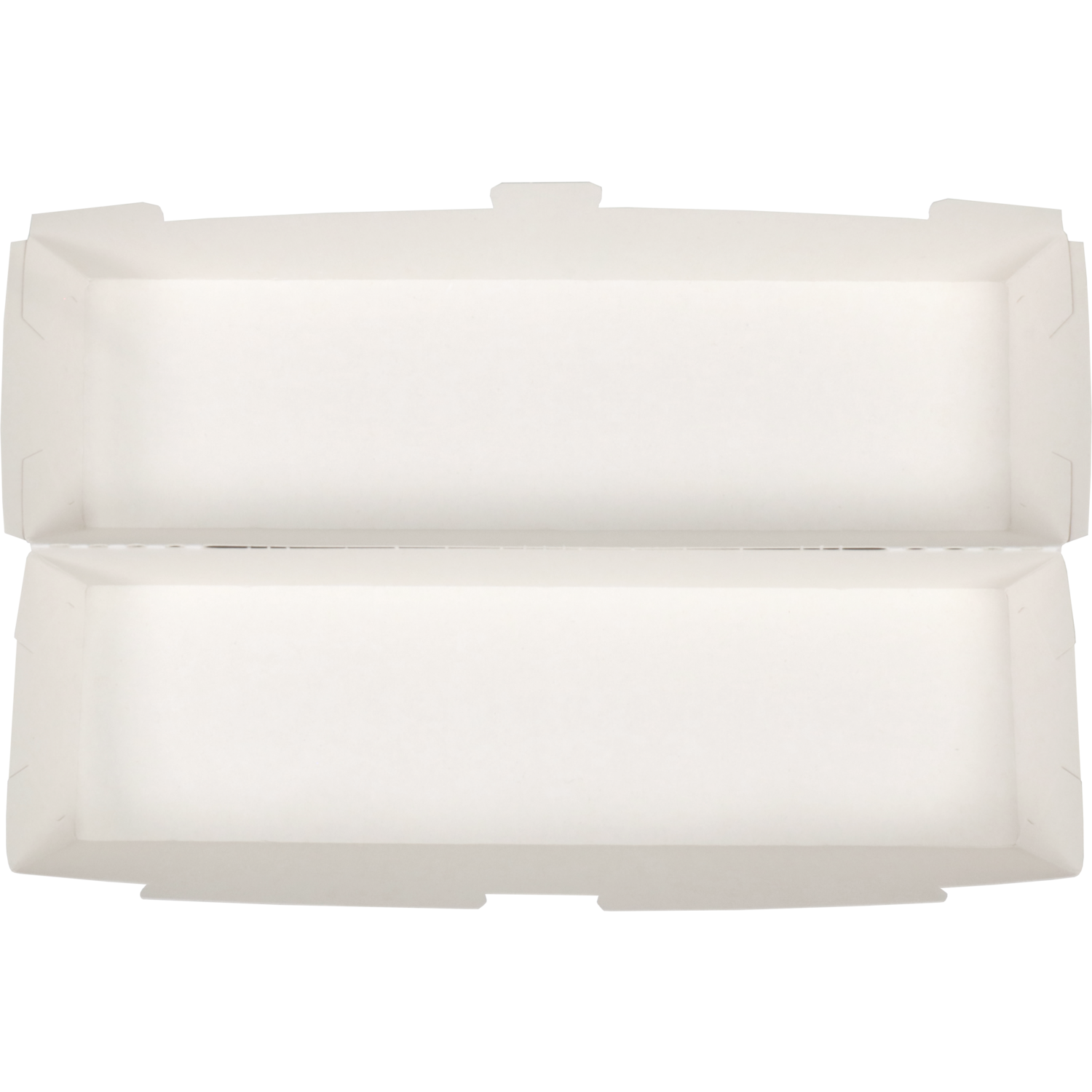 Bak, Karton + kleicoating, paninibox, 255x70x60mm, wit