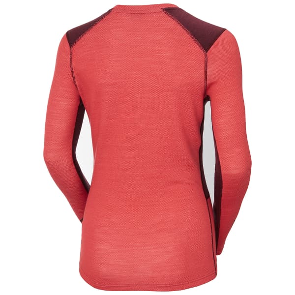 T-shirt thermique HELLY HANSEN W LIFA MERINO MIDWEIGHT CREW POPPY RED