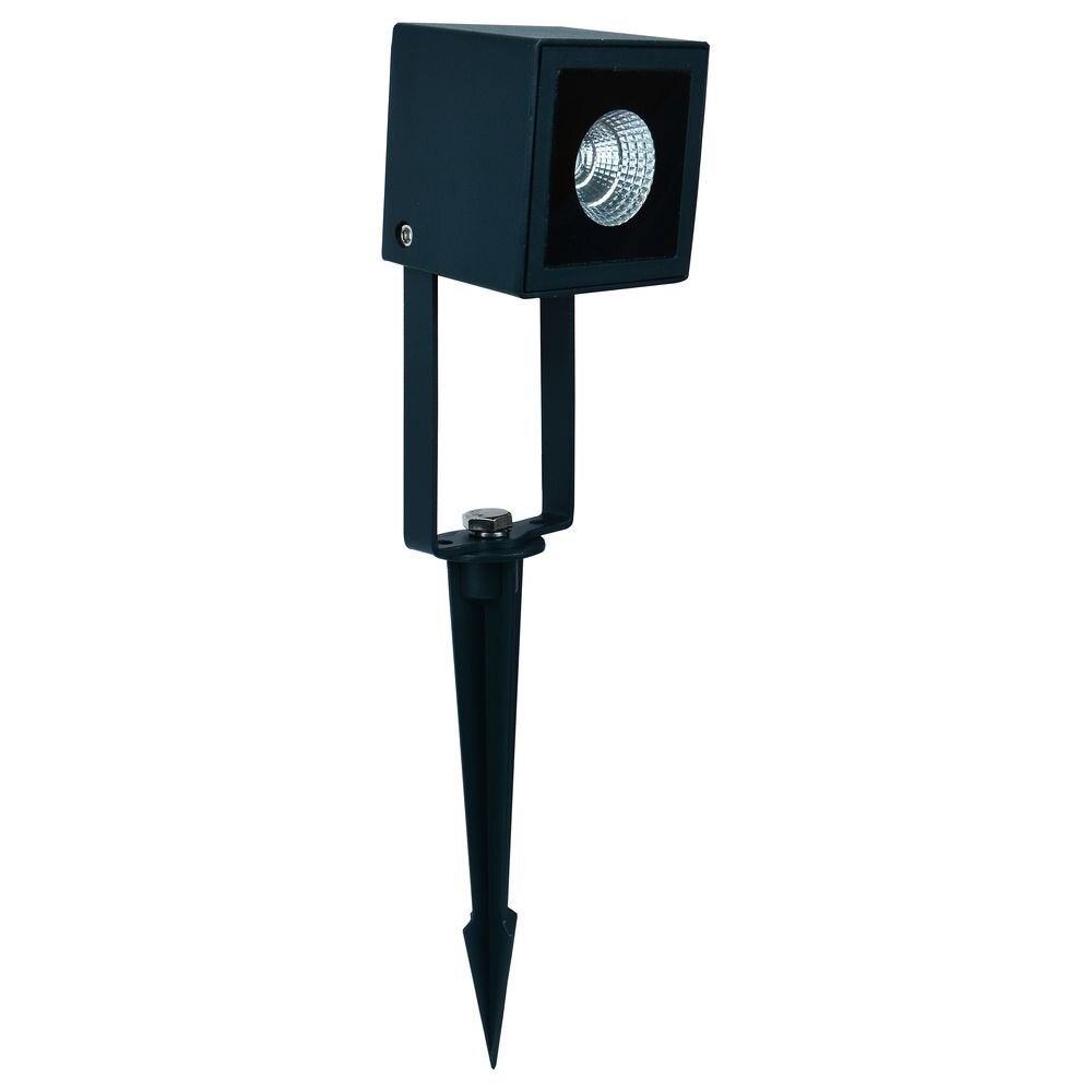 famlights | Vincent LED grondspot van aluminium in antraciet, 470 lumen