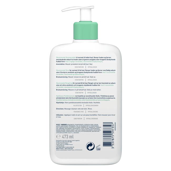 CeraVe Schuimende Reinigingsgel 473 ML