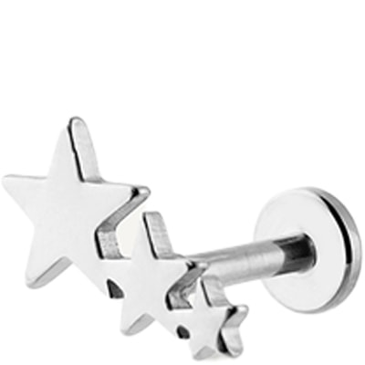 Boucle d'oreille - Twinkle - Laiton plaqué argent 10 microns