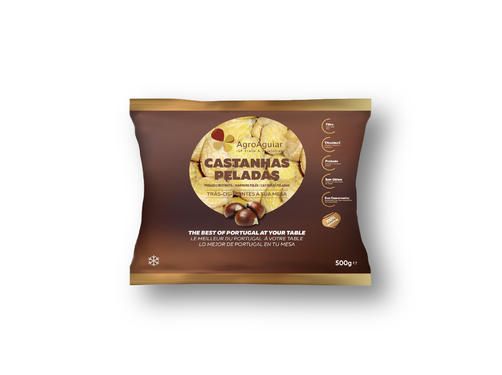 CASTANHA AGROAGUIAR CONGELADA 100-130 500G