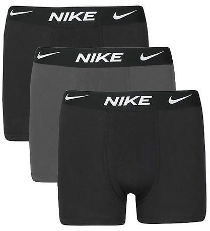 Nike Boxershorts - Dri-Fit Essential - 3-Pak - Blåck/Dark Grey