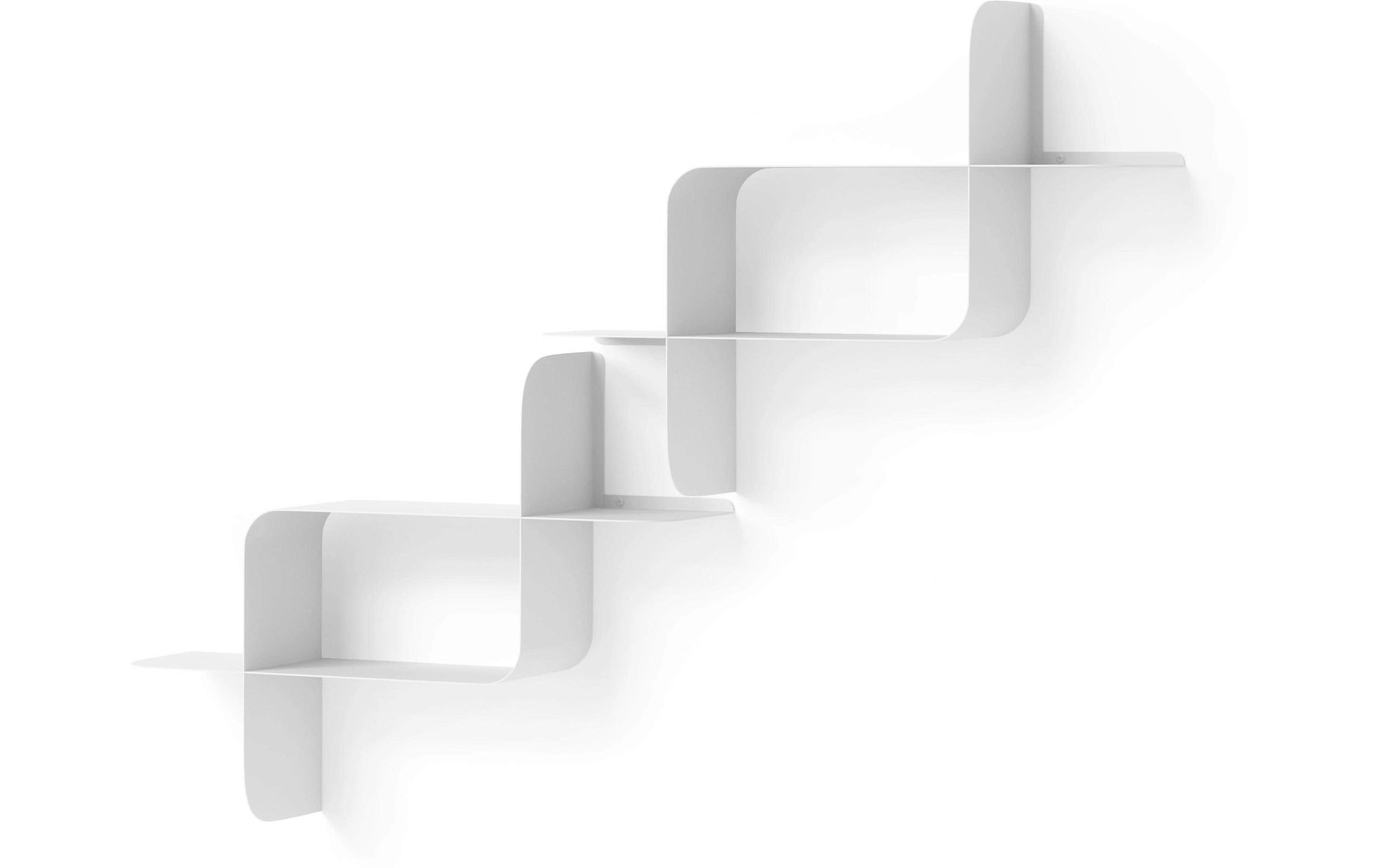 Wandregal Montage 2er-Set, Weiss<br>Metallregale