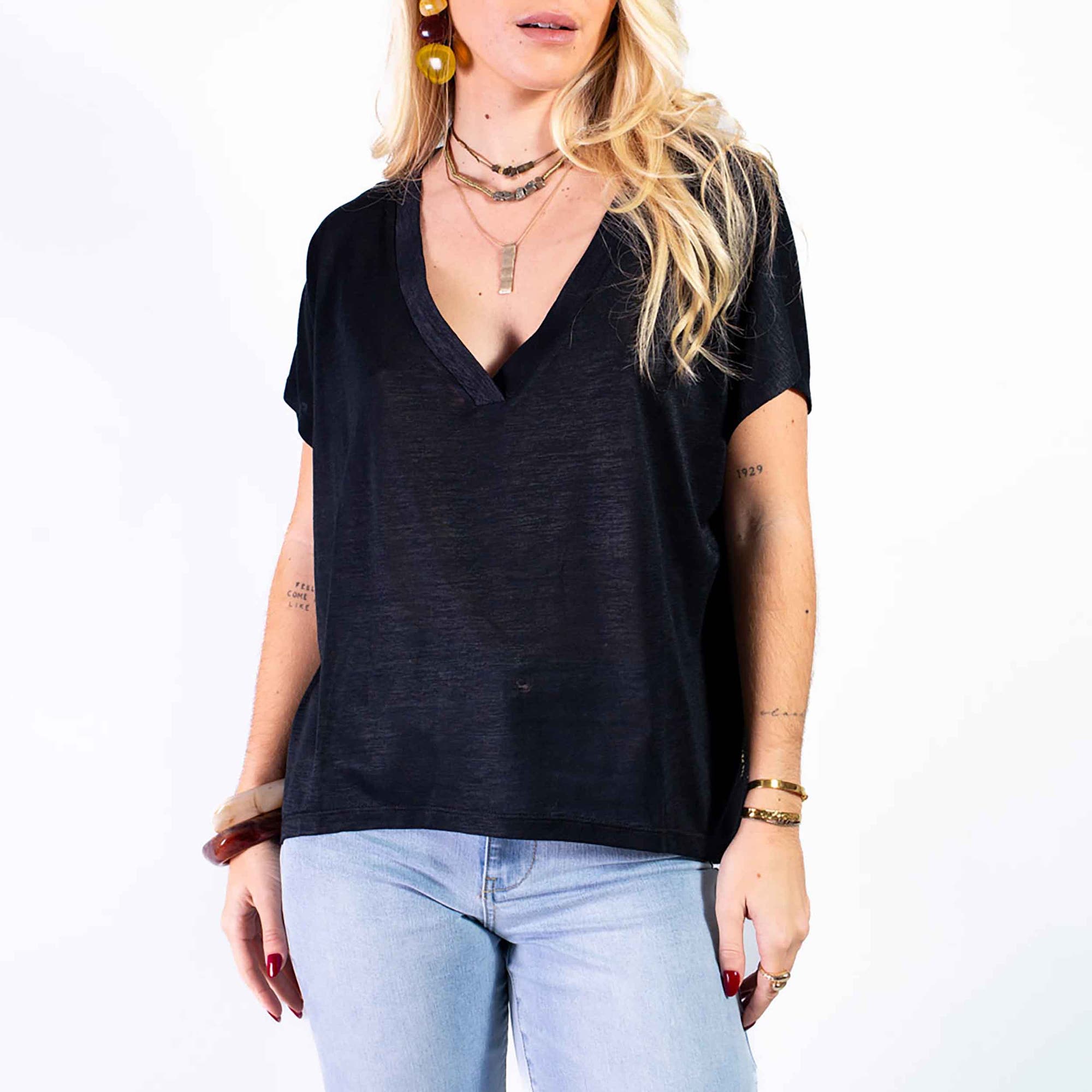 T-shirt Femme noir