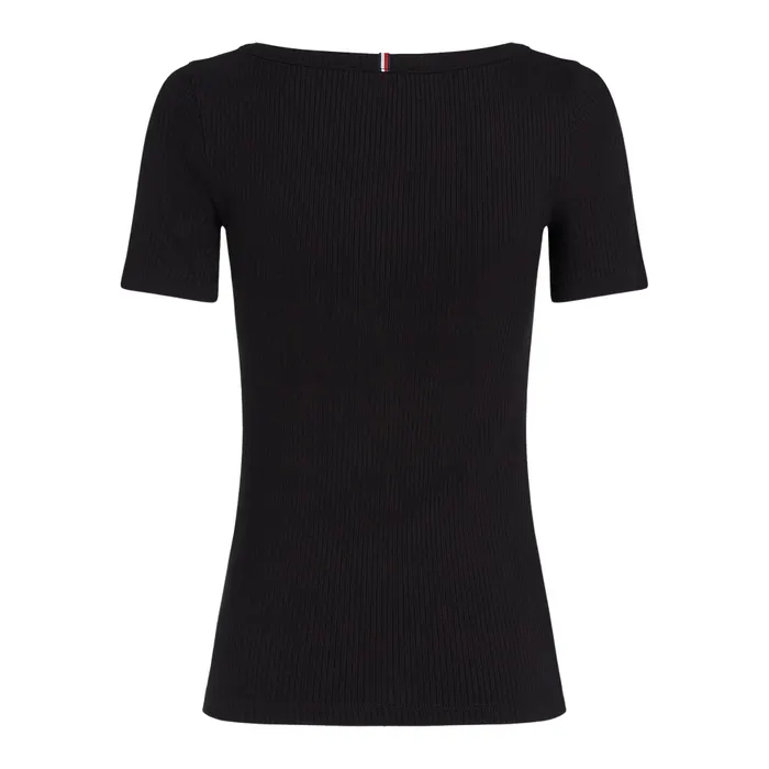 Tommy Hilfiger Slim 5X2 Rib Crew Shirt Dames