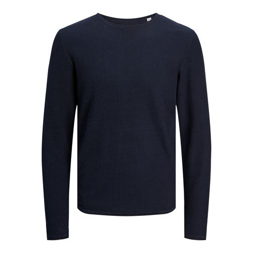 Jack&Jones Cooper Crew Neck Striktrøje, Mood Indigo, L