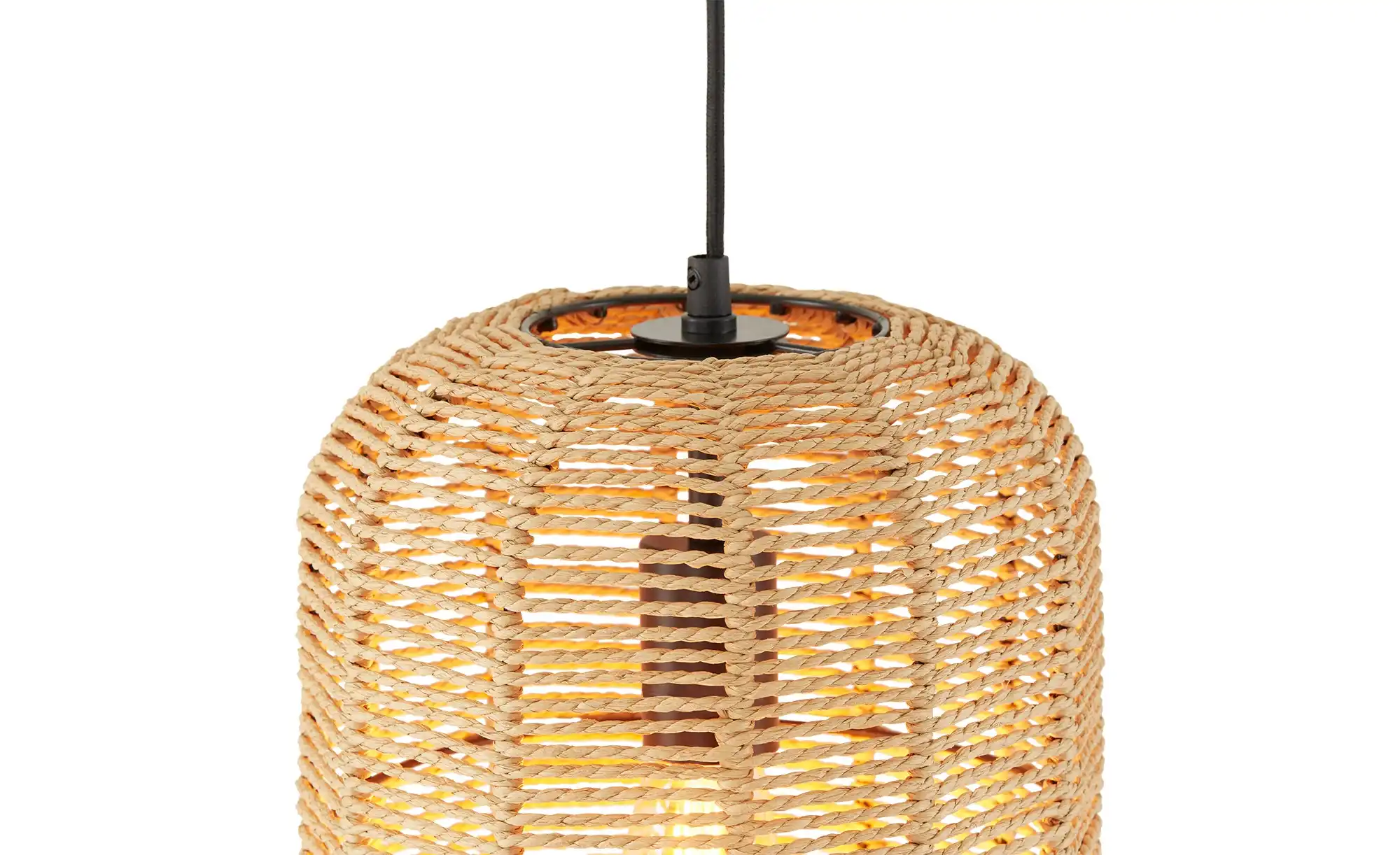 Trio Pendelleuchte, 1-flammig, Sisal braun