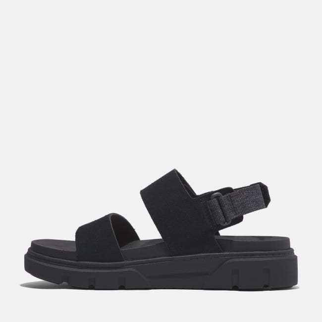 Sandalo a Doppia Fascia Greyfield da Donna in                colore nero
