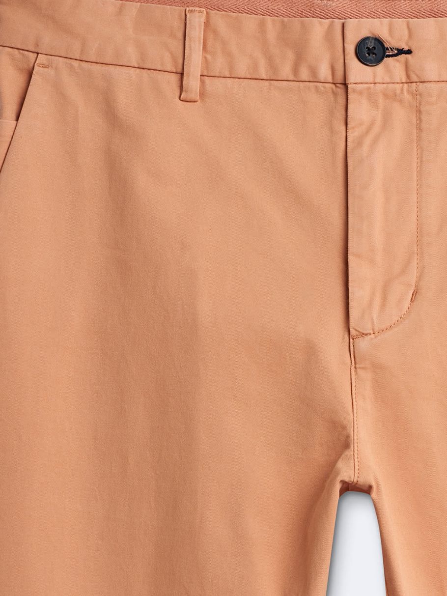 Chino slim en coton élasthane uni