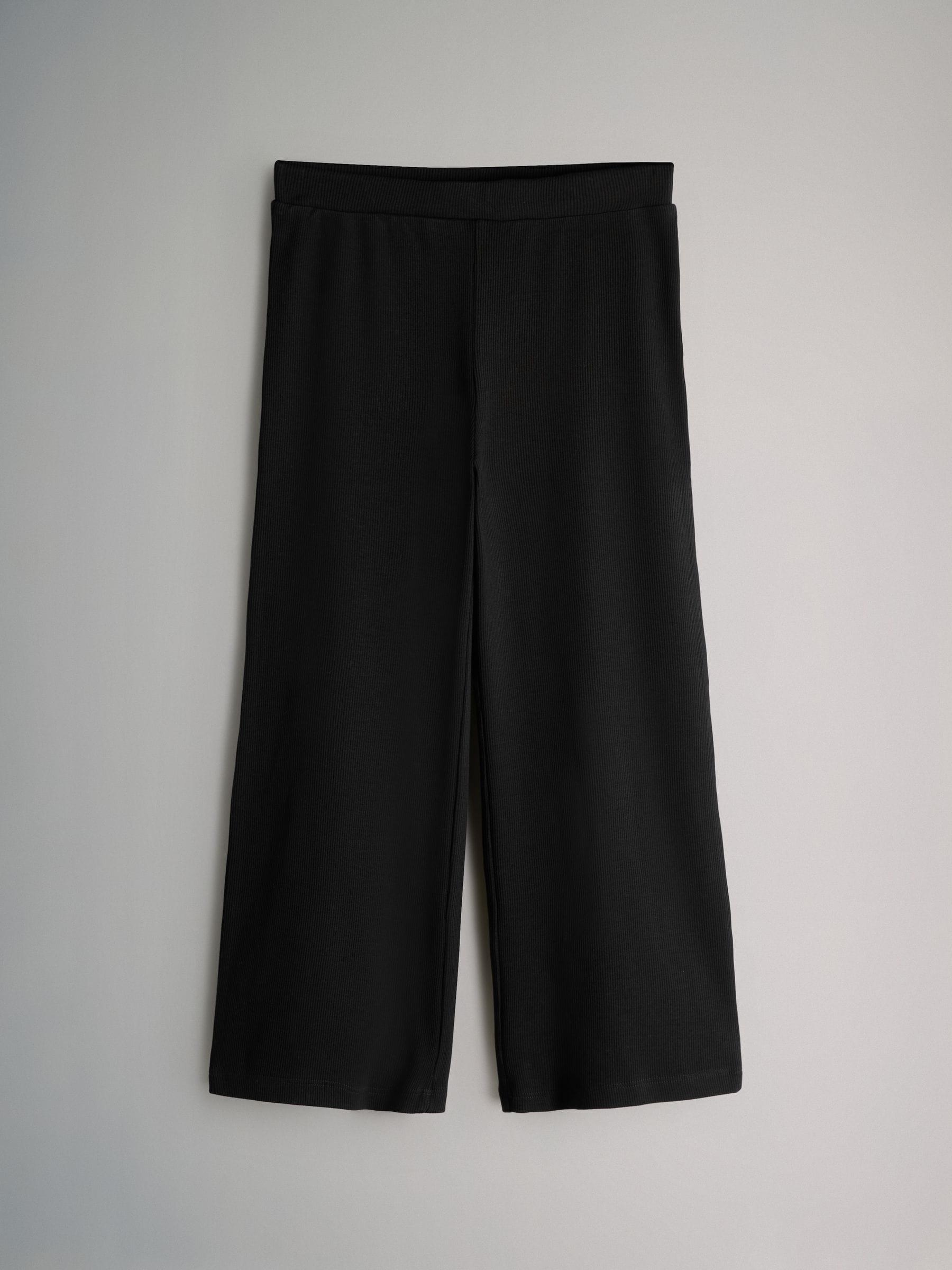 The Set 4 Pack Cotton Rib Wide Leg Trousers