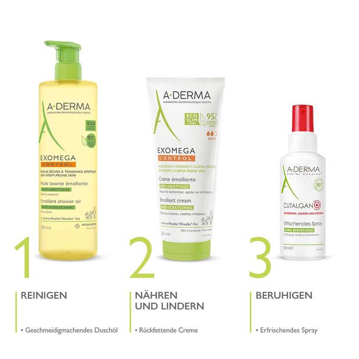 A-Derma Exomega Control Creme rückfettend, 200 ml