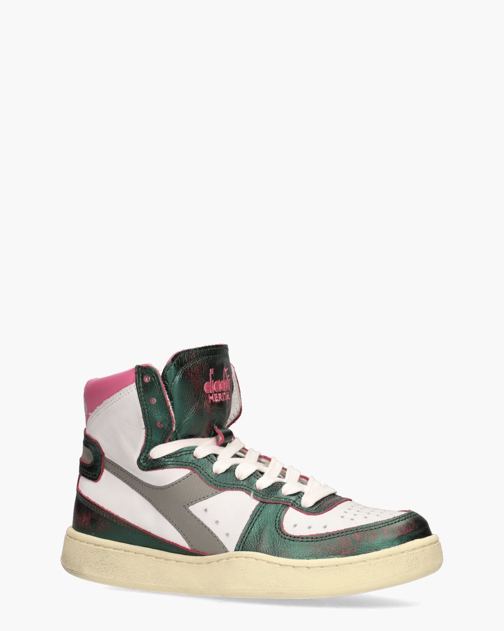 Diadora Heritage Mi Basket Metal Mixed Used Wit/Multicolor Damessneakers