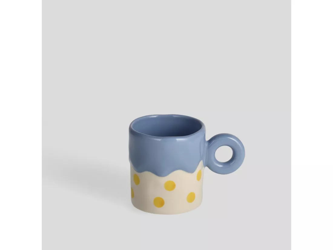 Tasse Tossy bleu moyen 8,5 x 12,2 x 8
